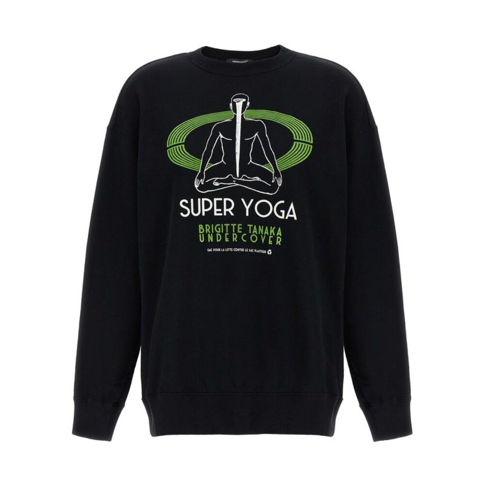 Undercover Black Cotton Women's Sweatshirt